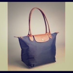 Longchamp Navy Blue Le Pilage Large Tote